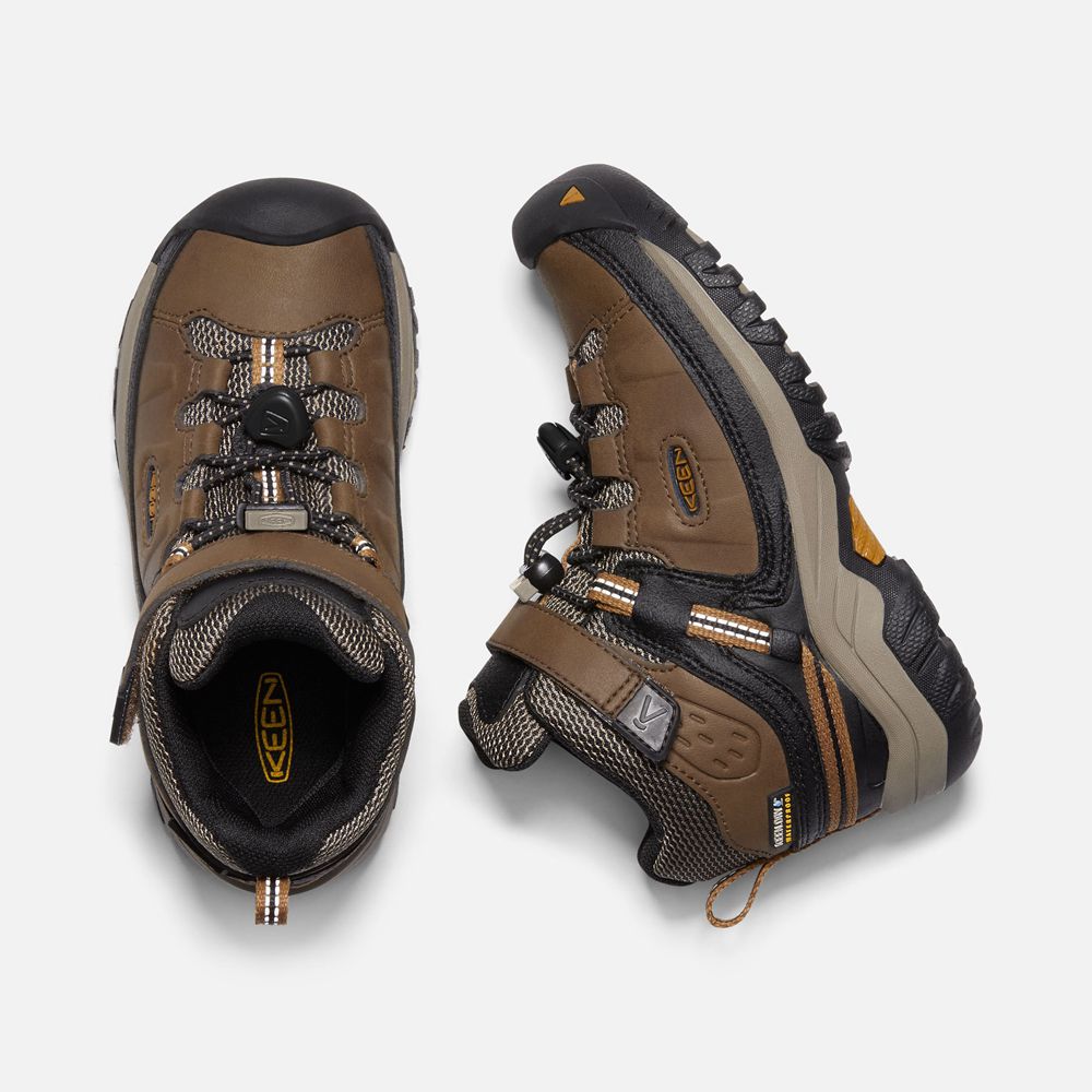 Keen Outdoor Bot Çocuk Kahverengi/Siyah - Targhee Waterproof - Türkiye ZSGH83104